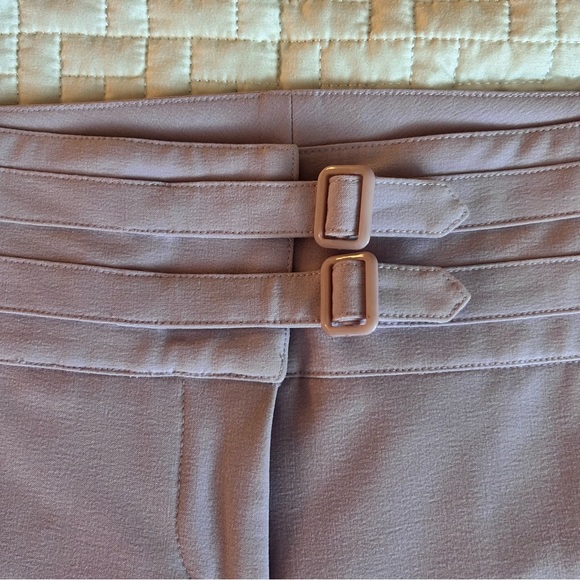 Lavender Purple Wide Waistband Cropped Pants Size 8 - Picture 3 of 8